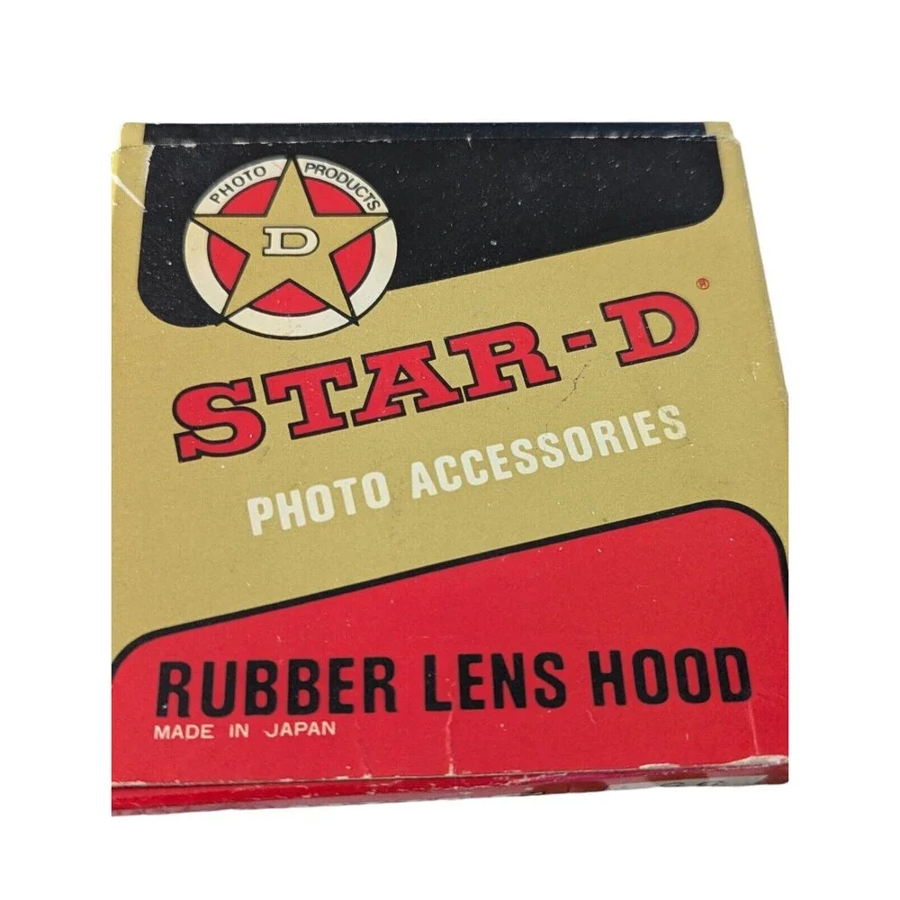 Vintage New Star-D 55mm Collapsible Rubber Lens Hood Made in Japan Photo Product